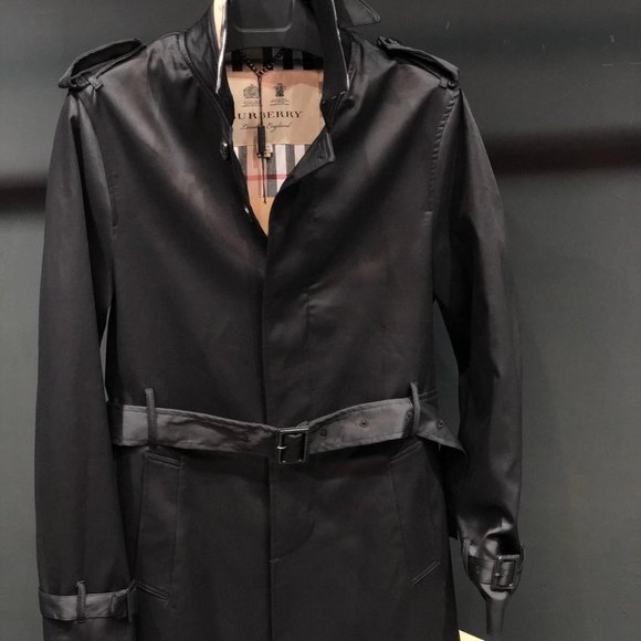 burberry women's black coat